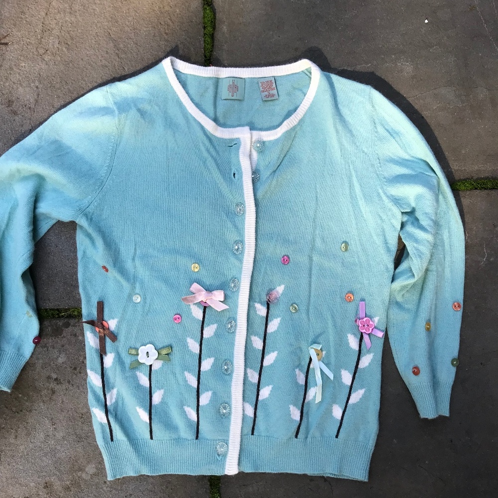 HWR Sweater Anthropologie Cardigan Sweet & Pretty